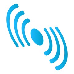 Wifi signal icon. Isometric of wifi signal vector icon for web design isolated on white background