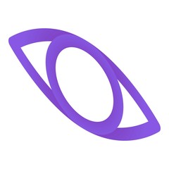 Eye sign icon. Isometric of eye sign vector icon for web design isolated on white background