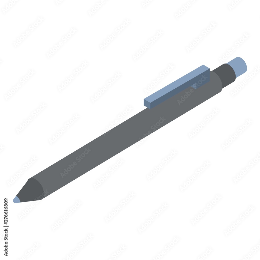Poster pen icon. isometric of pen vector icon for web design isolated on white background