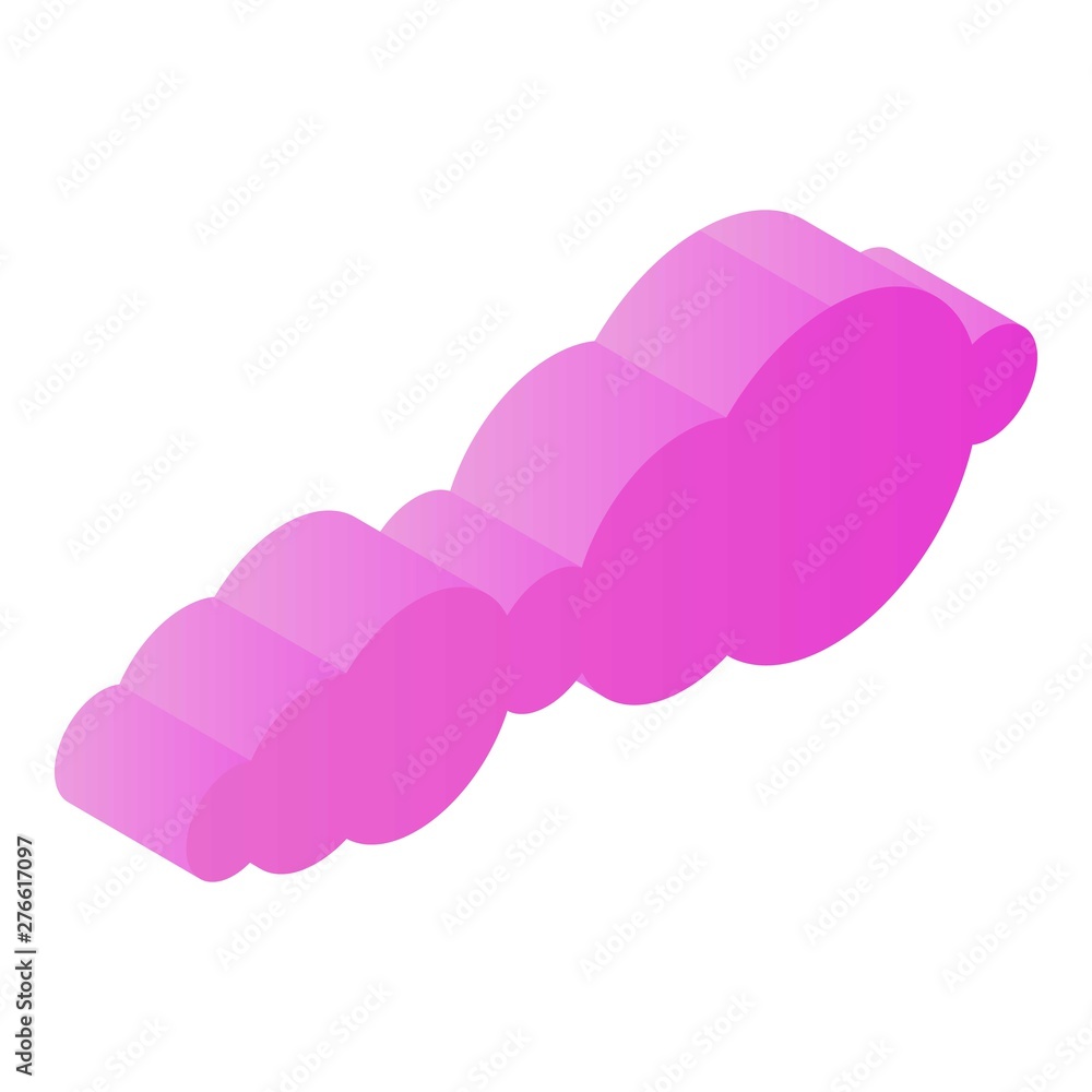 Poster modern data cloud icon. isometric of modern data cloud vector icon for web design isolated on white 