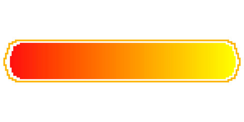 Isolated colored pixel videogame bar on a white background - Vector