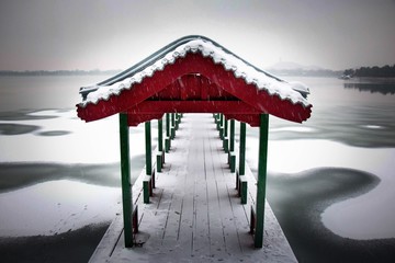 Summer Palace with snow