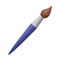 paintbrush supply school on white background