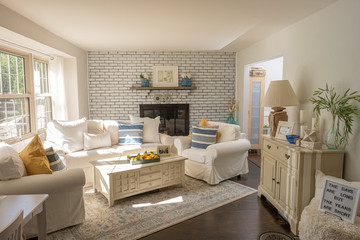 Main living room of an American home