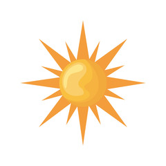 summer hot sun isolated icon