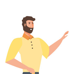 Isolated man design vector ilustration