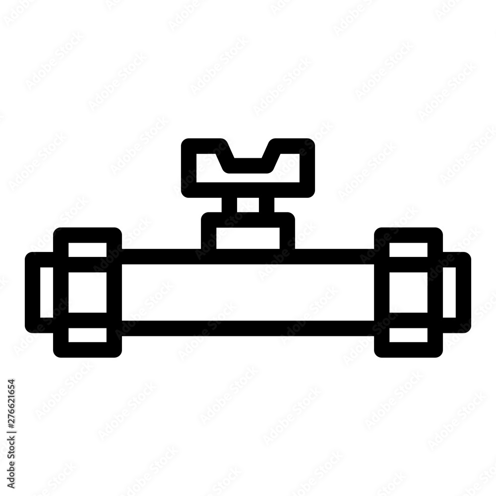 Poster pipe tap icon. outline pipe tap vector icon for web design isolated on white background