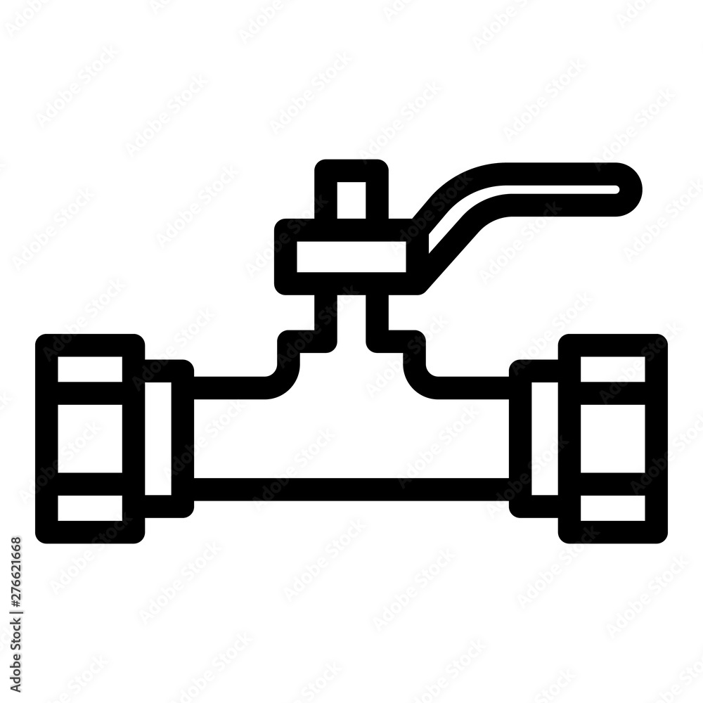 Poster roller pipe tap icon. outline roller pipe tap vector icon for web design isolated on white backgroun