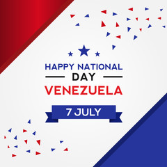 Venezuela Independence Day Vector Design Template