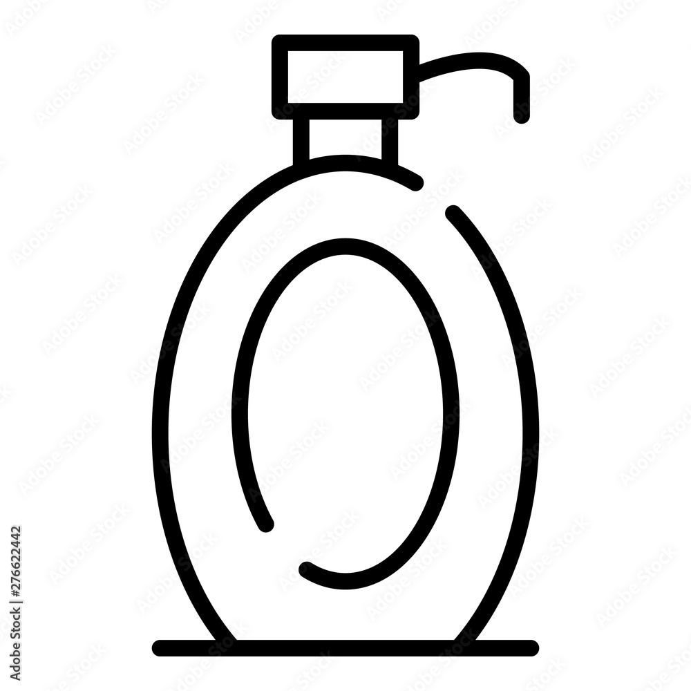 Poster soap dispenser icon. outline soap dispenser vector icon for web design isolated on white background
