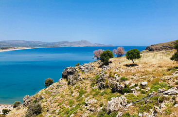 Fototapeta na wymiar Beautiful landscape of Rhodes Island