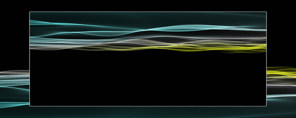 Abstract elegant wave panorama design with space for your text