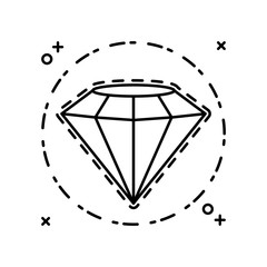 patch of precious diamond icon