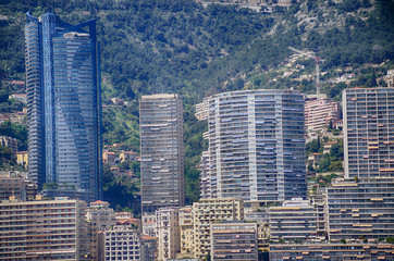 High rise buildings in central Monte Carlo