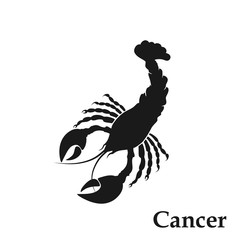 Cancer zodiac sign astrological symbol. isolated horoscope icon