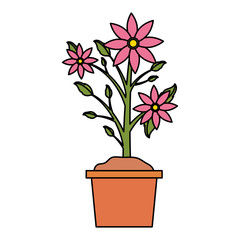 tools decoration gardening flat design
