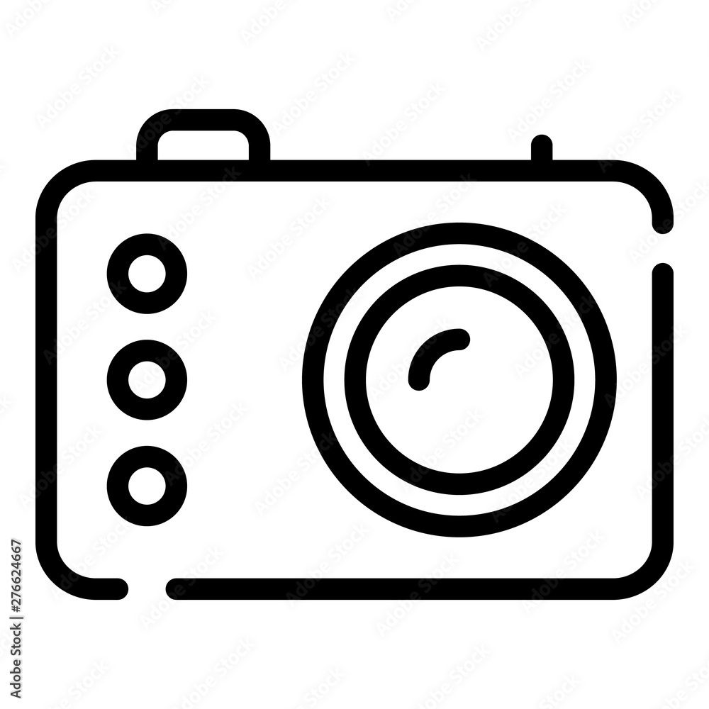 Poster video recorder icon. outline video recorder vector icon for web design isolated on white background
