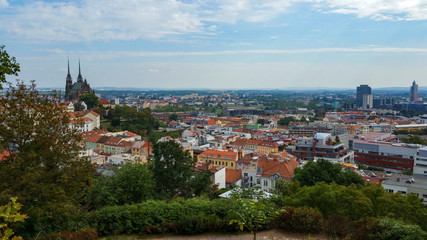 Fototapeta na wymiar panoramic view of Brno, Czech Republic