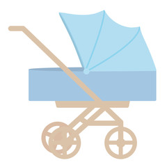 baby cart trolley isolated icon