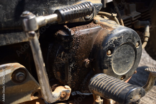 Oil Leak Repair >> Old Motorbike Damaged Oil Leak Waiting For Repair Stock Oil Leak Repair >> Old Motorbike Damaged Oil Leak Waiting For Repair Stock