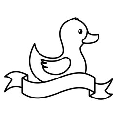 rubber duck decoration baby shower card