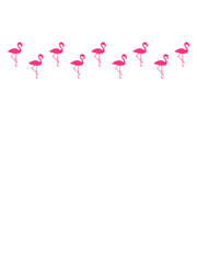 reihe muster viele flamingos vogel pink urlaub strand meer sommer sonne design cool