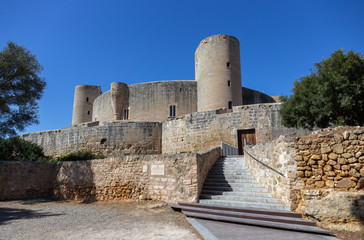 Fototapeta na wymiar Bellver Castle fortress in Palma-de-Mallorca, Spain