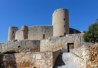 Fototapeta na wymiar Bellver Castle in Palma-de-Mallorca, Spain