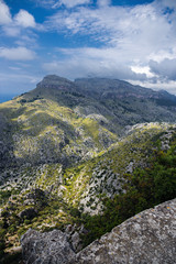 Fototapeta na wymiar Sierra de Tramuntana mountains on Mallorca island