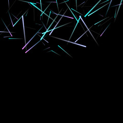 Fast Effect. Motion Neon Light Movement static