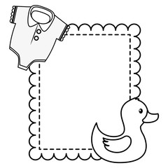 girl decoration baby shower card