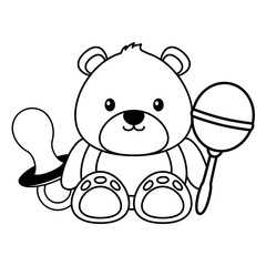 clothes bottle duck decoration baby shower card