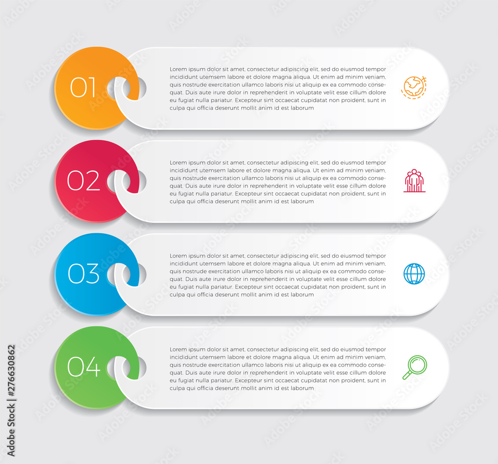 Aufkleber infographic design vector and marketing icons can be used for workflow layout, diagram, annual repor