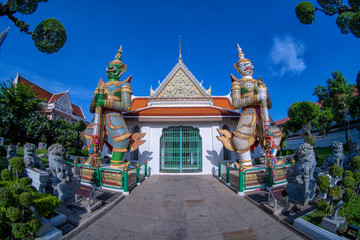 Double Giant at Wat Arunwararam, Bangkok, Thailand - 276630829