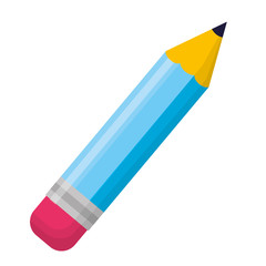 pencil supply school on white background