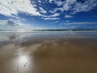 beach in the morning