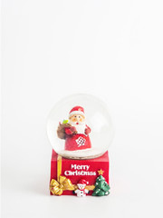 christmas snow globe isolated