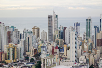 Fototapeta na wymiar of the city of Balneario Camboriu in Santa Catarina Brazil
