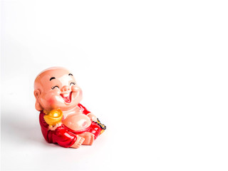 chinese saint  isolated on white background