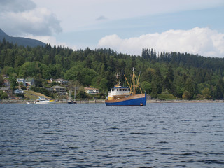 A Fishing Boat set sail for the catch of the day
