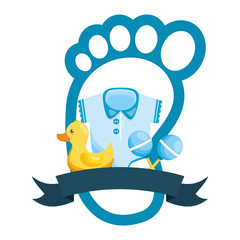 boy decoration baby shower card