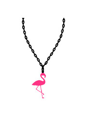 halskette schmuck flamingo vogel pink urlaub strand meer sommer sonne design cool