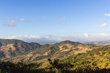View from Cerro Pelado, Guanacaste, Costa Rica.	