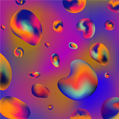 Liquid color background design. Fluid gradient shapes composition background