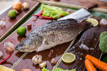 Raw Seafood with Vegetables