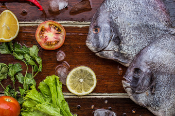 Raw Seafood with Vegetables