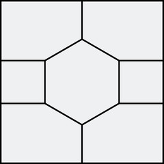 Montage collage photo frame template. Image picture background montage poster design