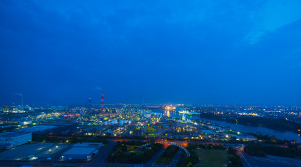 Fototapeta premium 日本のコンビーナート 夜景 