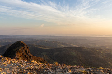 View from Cerro Pelado, Guanacaste, Costa Rica.	