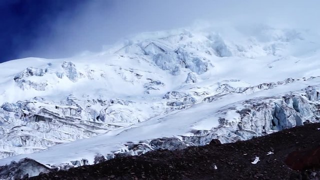 Glacier of the Cotopaxi Volcano, Ecuador